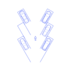 Layouts Parking 30 Degree Parking Spaces Line Tracing Svg Vector, Free Vectors File